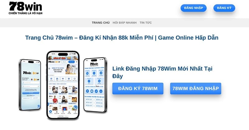 giao diện trang 78wim.net